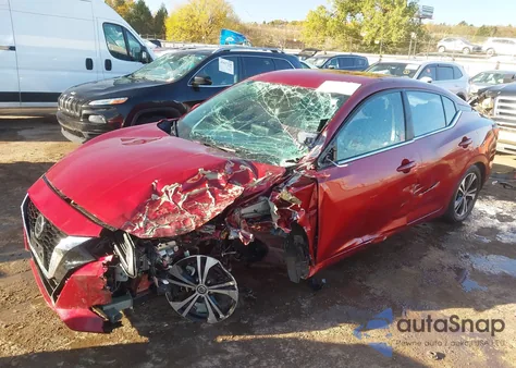 2021 Nissan Sentra Sv Xtronic Cvt z USA, uszkodzony, nr VIN 3N1AB8CV2MY238614